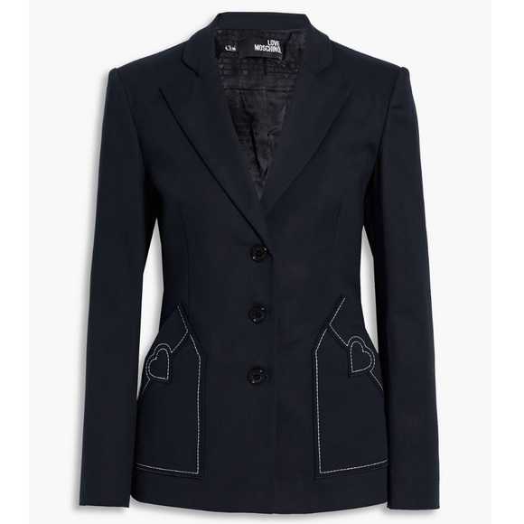 LOVE MOSCHINO
Topstitched cotton-blend blazer - Picture 1 of 11